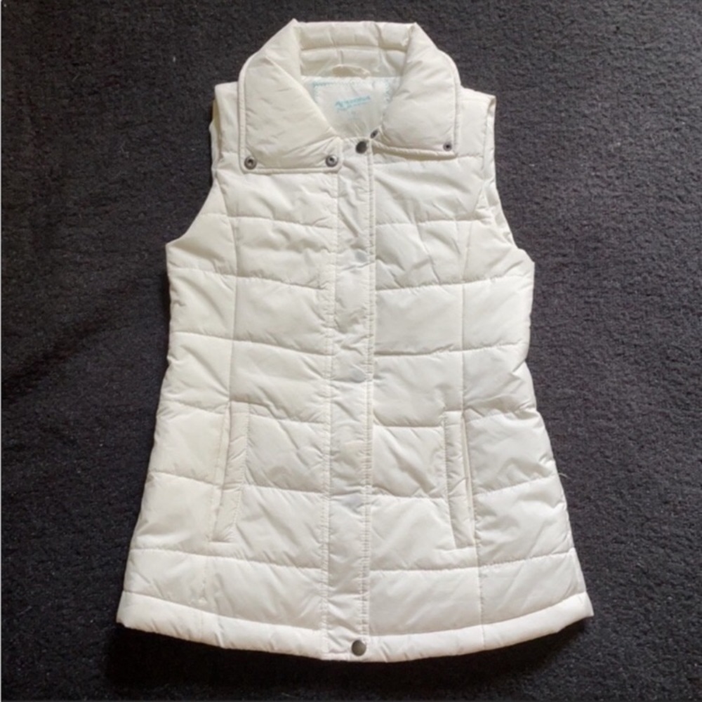 🦋 ARIZONA JEAN COMPANY XS WHITE PUFFER VEST